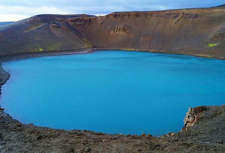 Large blue lake