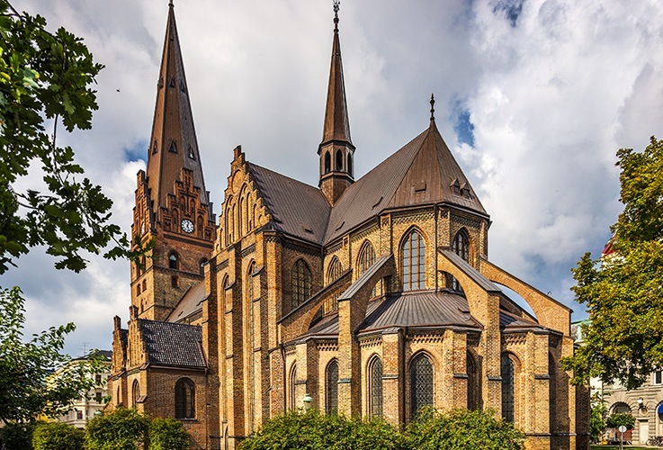 Large building with several spires