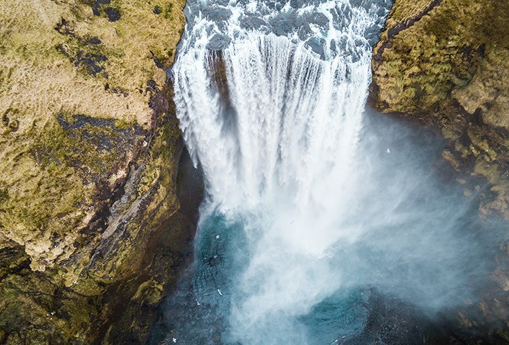 Large waterfall