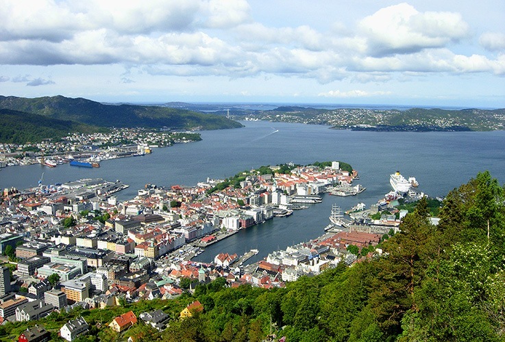 Bergen city scape