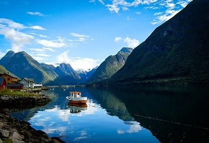 Ferry through the fjords