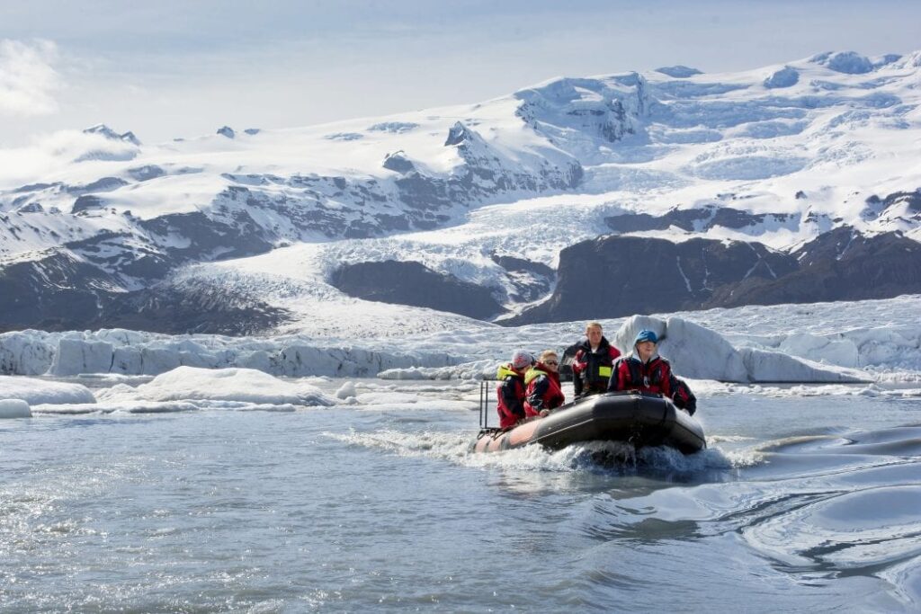 RIB Boat Ride near Vatnajokull Glacier