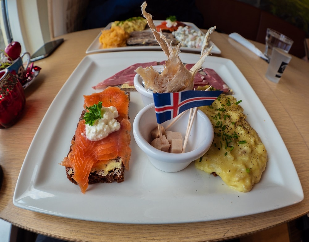 icelandic food sample platter