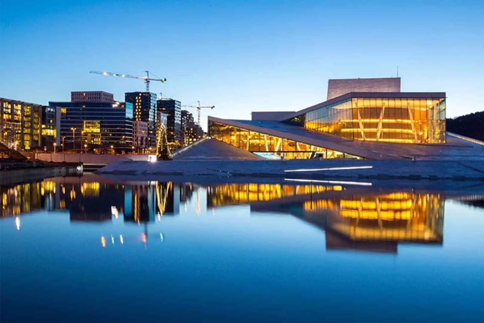 ></center></p><p>Cruise the waters of the Oslo Fjord to arrive in the Norwegian capital. Then, explore the hip and elegant city on a walking (or bike) tour with a local guide.</p><p>Oslo Opera House, City Hall, Akershus Fortress, Royal Palace, Vigeland Sculpture Park</p><p>Classic Experience – Hotel Amerikalinjen Luxe Experience – The Thief Hotel</p><p><center><a href=