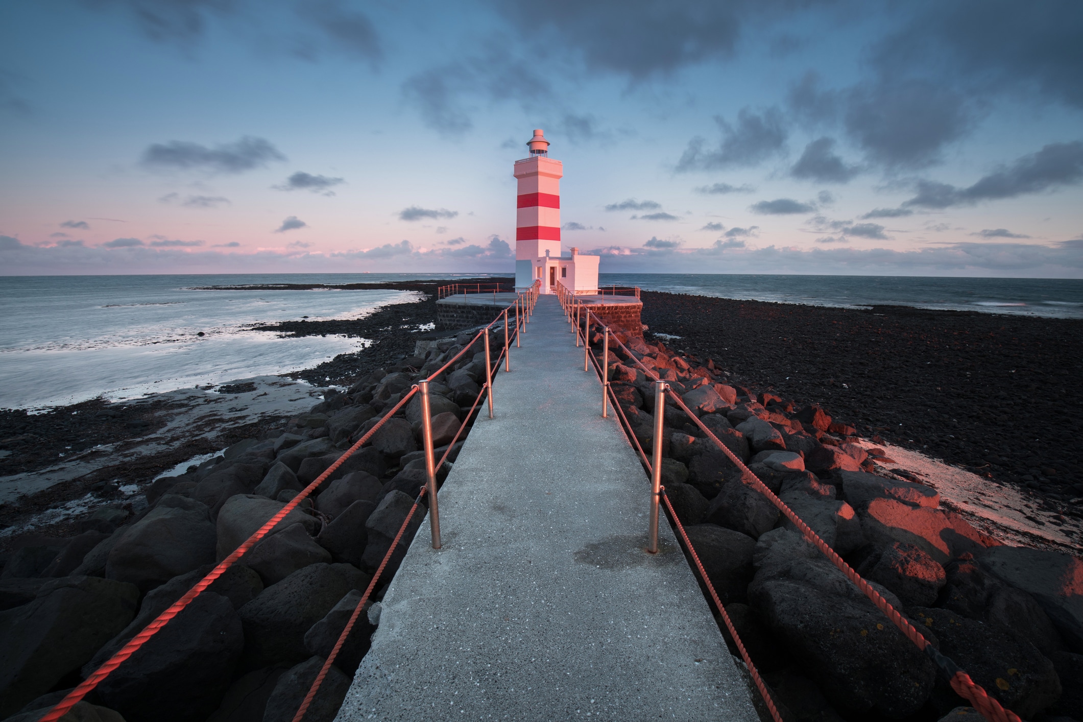 lighthouse in Keflavik, Iceland