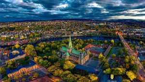 Small Gorup Tour Norway: Trondheim from above