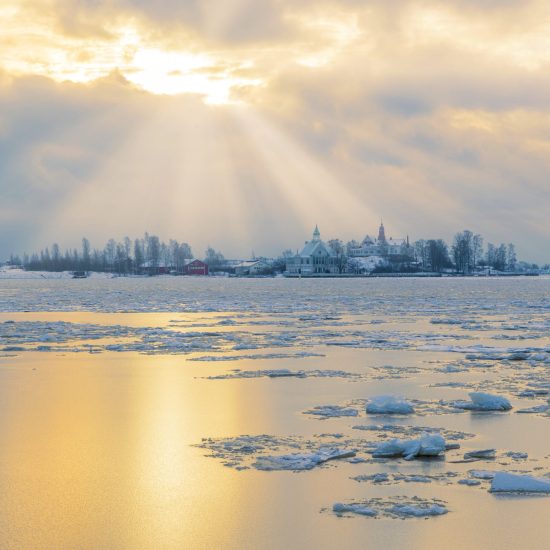 Helsinki archipelago in winter